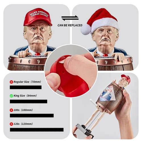 Vista 5 de Novedad Gag Collectibles - Divertido dispensador de cigarrillos para regalo de Navidad elefante blanco, decoración del hogar - El juego perfecto
