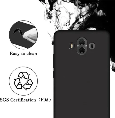 Vista 7 de Funda de teléfono personalizada para Huawei Mate 10, funda protectora de TPU suave contra arañazos, color negro