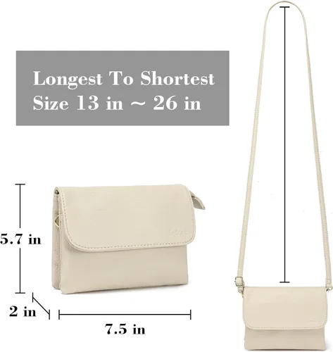Vista 3 de MINICAT Bolsos cruzados pequeños con bolsillos espaciosos para teléfono celular, monederos para mujer