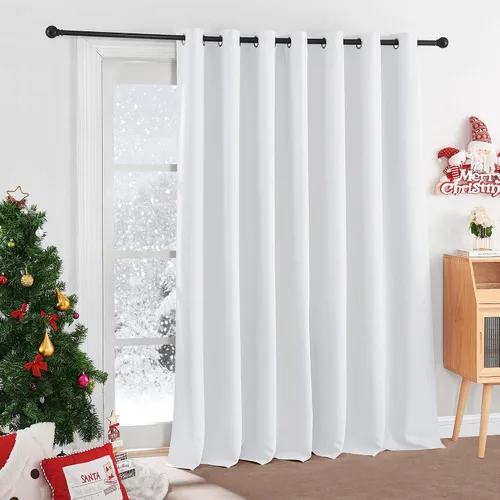 Vista 90 de RYB HOME Cortinas portátiles para puerta con privacidad, cortinas opacas y aislantes térmicas para dormitorio, armario, sala de estar, comedor, Beige