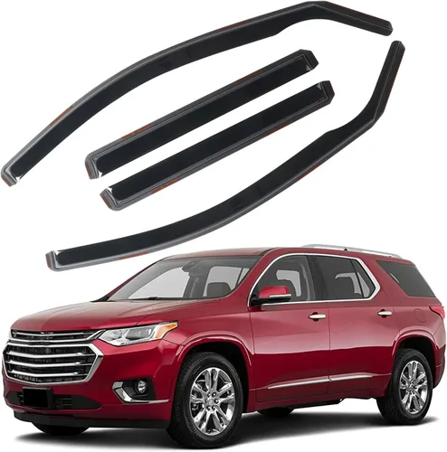 Vista 10 de Protector de lluvia apto para GMC Terrain 2010-2017, deflector de visera de ventana lateral de montaje exterior, protector de sombra de ventilación