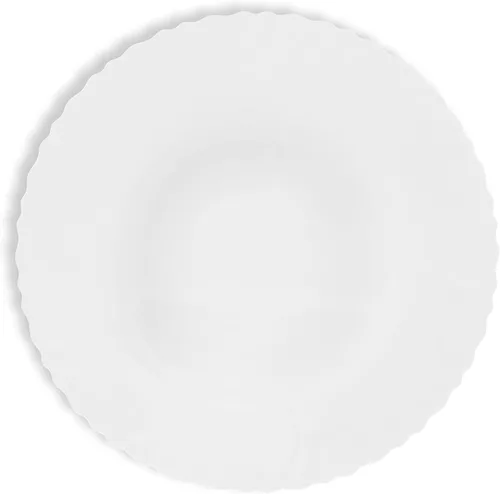 Vista 4 de Mintra Home Curly Collection (plato grande de 11.75 pulgadas, 6 unidades, blanco)