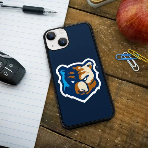 Vista 4 de Bob Jones University Primary Logo Protective Slim Fit Plastic Bumper Case iPhone 13 (Fits 6.1 Inch Display)