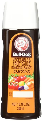 Vista 5 de Salsa Tonkatsu de Vegetales y Frutas de Bull-Dog 10.1 onzas líquidas.