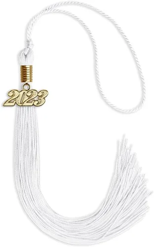 Vista 177 de Endea Graduation - Borla de un solo color con fecha dorada (Oro Antiguo, 2020)