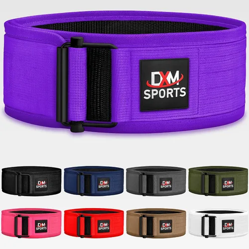 Vista 14 de DXM SPORTS Cinturón de levantamiento de pesas con autobloqueo, para hombres y mujeres, gimnasio, entrenamiento de fuerza, levantamiento de pesas