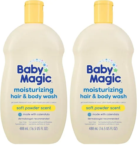 Vista 21 de Baby Magic Baño calmante para bebé, 9 onzas, lavanda y manzanilla, sin lágrimas, libre de parabenos, ftalatos, sulfatos y tintes