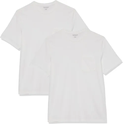 Vista 29 de Amazon Essentials Men's Short-Sleeve Crewneck Pocket T-Shirts, Pack of 2