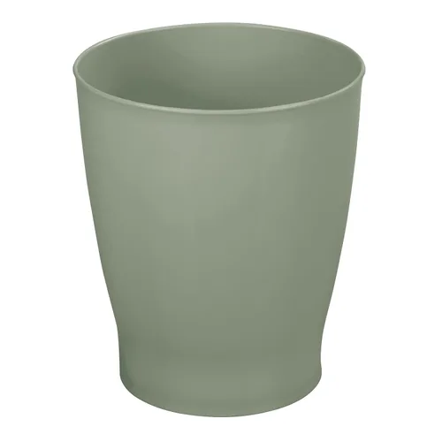 Vista 5 de mDesign Basurero redondo de plástico para baño, papelera de 1.25 galones, papelera para baño, dormitorio y habitación de los niños, cubo de basura