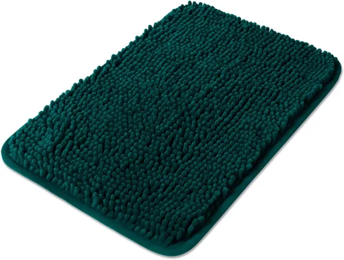 Vista 179 de Yeaban Alfombra de pasillo de baño de 24 x 72 pulgadas, antideslizante, alfombra de baño larga de felpilla gruesa, absorbente y lavable, alfombra