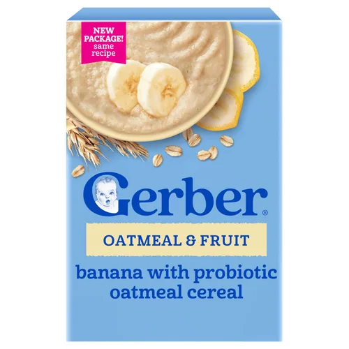 Vista 16 de Gerber Cereal de avena con plátano y fresa, 8 onzas, paquete de 5