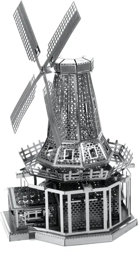 Vista 2 de Metal Earth Molino de viento 3D Kit de modelo de metal Fascinaciones