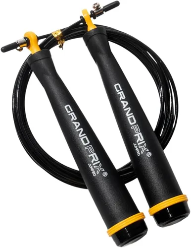 Vista 16 de Cuerda de saltar para hombres y mujeres (serie Grand Prix Ultra Speed) – Cuerda de alambre ajustable para CrossFit, boxeo y entrenamiento de fitness