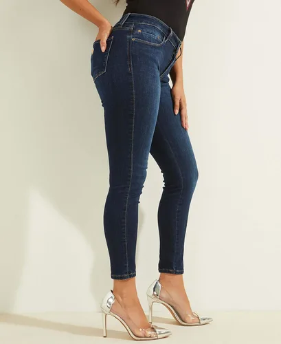 Vista 4 de GUESS Jeans ajustados y elásticos de tiro medio para mujer