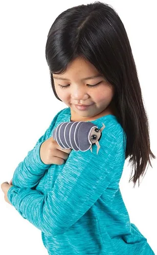 Vista 2 de Folkmanis - Marioneta de dedo mini Roly Poly, gris