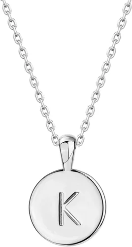 Vista 62 de PAVOI - Collar con dije de letra inicial chapado en oro de 14 quilates para mujer Collar con inicial alfabética de oro