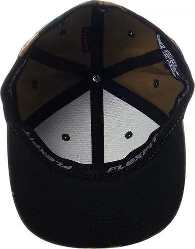Vista 4 de DC Gorra Star Flexfit Curve Brim Hat para hombre, Negro