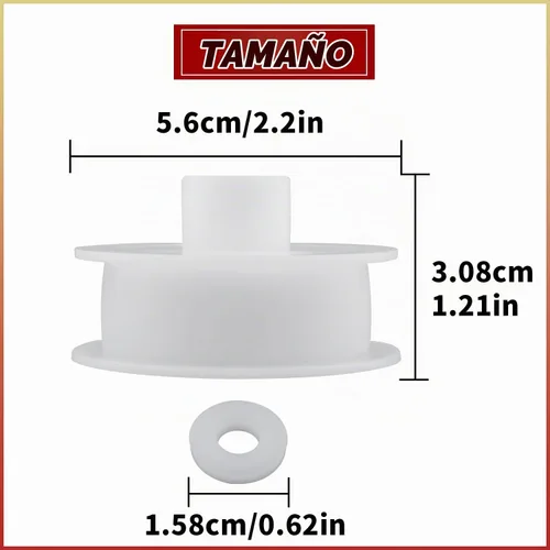Vista 2 de WE12X81 - Pieza de repuesto para rueda de polea tensora de secadora compatible con secadores GE