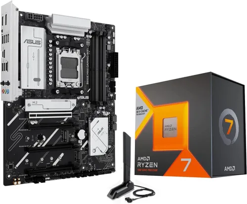 Vista 8 de MICRO CENTER AMD 9900X Processor with ASUS ROG Strix B650A WiFi Motherboard Combo de placa base CPU, Ryzen 9, AM5, DDR5, PCIe 5.0, USB 3.2 Gen2x2