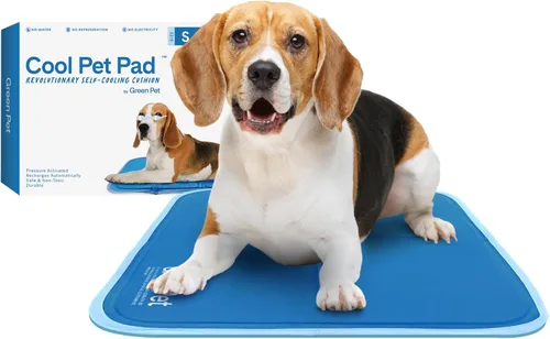 Vista 28 de The Green Pet Shop Cool Pet Pad – Extra pequeña, azul – Auto-refrigerante, alfombrilla activada por presión para perros y gatos de 0 a 8 libras