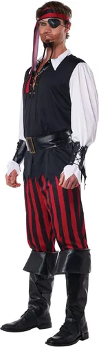 Vista 2 de Disfraz de California Costume para hombres, disfraz de pirata asesino