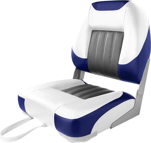 Vista 11 de XGEAR Asiento de barco de lujo con respaldo bajo/alto, asiento plegable para barco de pesca