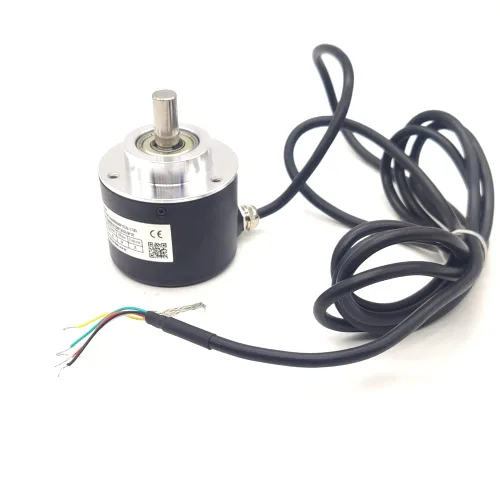 Vista 8 de codificador rotatorio incremental óptico del diámetro 32.8 ft m de 190.3 ft m externo 200ppr, línea conductor 5V