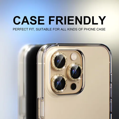 Vista 464 de Choiche Compatible para iPhone 16 Pro/iPhone 16 Pro Max Protector de Lente de Cámara, Vidrio Templado 9H Protector de Pantalla de Cubierta de Cámara
