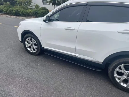 Vista 4 de Se adapta a Nissan Rogue X-Trail 2014-2020 doble cabina carriles laterales estribos barras Nerf (con soportes)