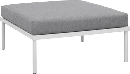 Vista 18 de Modway EEI-2601-WHI-WHI MO-EEI-2601-WHI-WHI Harmony Patio al aire libre Aluminio, sofá esquinero, blanco blanco