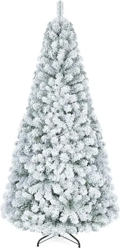 Vista 10 de HAPPYGRILL Árbol de Navidad artificial de 4 pies, árbol de Navidad sin Verde