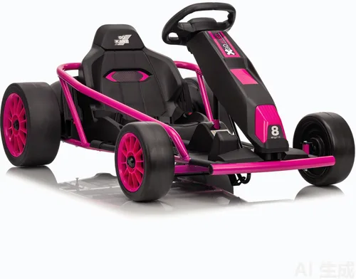 Vista 7 de Go Kart alimentado por batería de 24 V para niños de 8 a 15 años Azul