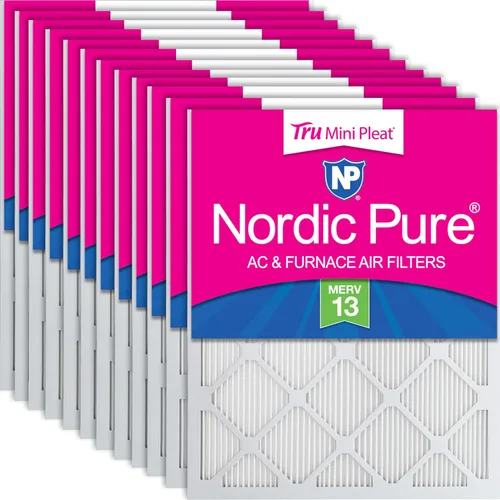 Vista 12 de Nordic Pure 20x20x1 (Tamaño real: 19 1/2 x 19 1/2 x 3/4) Filtros de aire para caldera/aire acondicionado Poly Green MERV 6 – Reduce el polvo