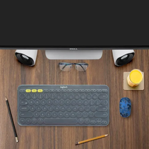 Vista 7 de Funda para teclado Logitech K380 y Pebble Keys 2 K380S Combo Multidispositivo Bluetooth, silicona, a prueba de polvo, accesorios de protección