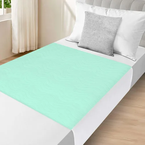Vista 10 de Almohadillas de Cama Lavables Impermeables para Incontinencia de Adultos, Almohadillas de Humedad Reutilizables, Protector de Colchón, Almohadillas