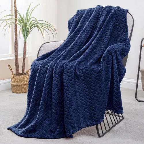 Vista 45 de Exclusivo Mezcla Manta de forro polar gris claro tamaño Queen para cama, 90 x 90 pulgadas, suave y acogedora manta decorativa 3D de franela