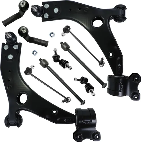 Vista 43 de Detroit Axle - Kit de suspensión delantera de 10 piezas para Jeep 2002-2004