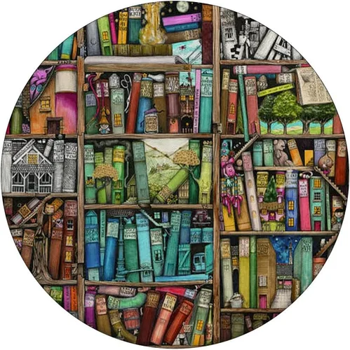 Vista 3 de Libros de lectura Biblioteca Cool Library Estantes Libros Amante Librero PopSockets PopGrip: Agarre intercambiable para teléfonos y tabletas