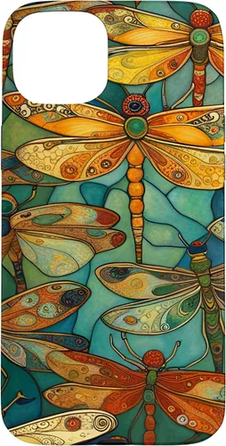 Vista 9 de iPhone 16 Dragonfly Party III Pretty Dragonflies In A Garden Flying Case