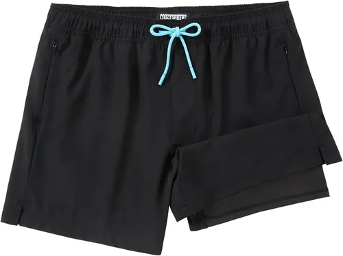 Vista 27 de Mens Swim Trunks with Compression Liner 5 Inch Inseam Swimming Trunks Shorts for Men