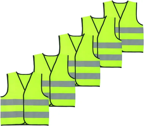 Vista 19 de AIEOE Kids High Visibility Safety Vest Reflective Running Lightweight Traffic Walking Breathable Construction Vest