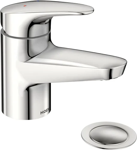 Vista 5 de Moen 9482 - Grifo de lavabo comercial con una manija, cromado