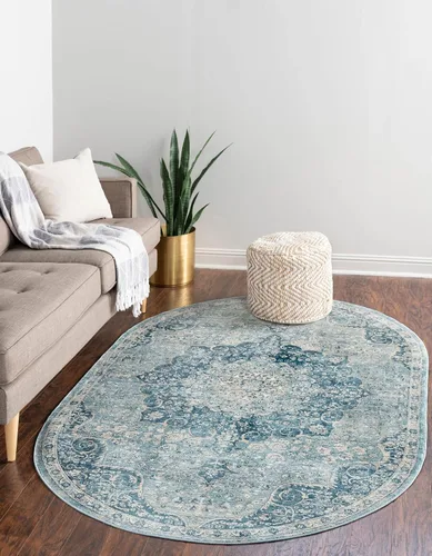 Vista 28 de Unique Loom Newport Collection - Alfombra de área con olmos (2' x 3' 11" gris/marfil)