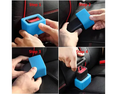 Vista 5 de DS. DISTINCTIVE STYLE Soporte para cinturón de seguridad de fácil acceso, accesorios para cinturón de seguridad para niños, 2 piezas
