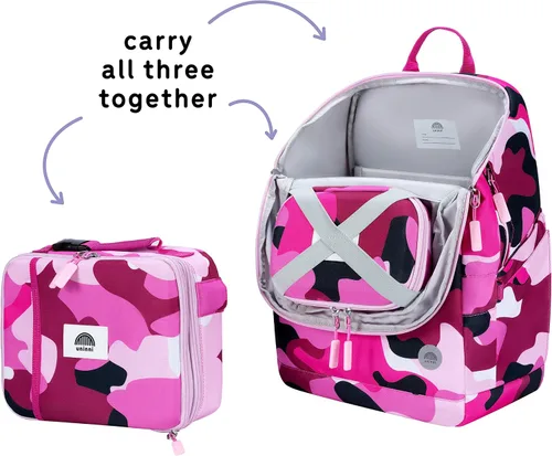Vista 31 de Juego de mochila para niños de 16 pulgadas con bolsa de almuerzo aislada y estuche para lápices
