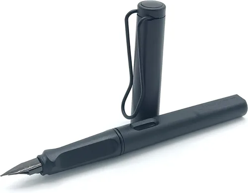 Vista 2 de GOLD LEAF Jinhao 599 Alstar Designer Matt Black Pluma estilográfica, escritura suave 0.020 in punta fina pluma estilográfica para estudiante