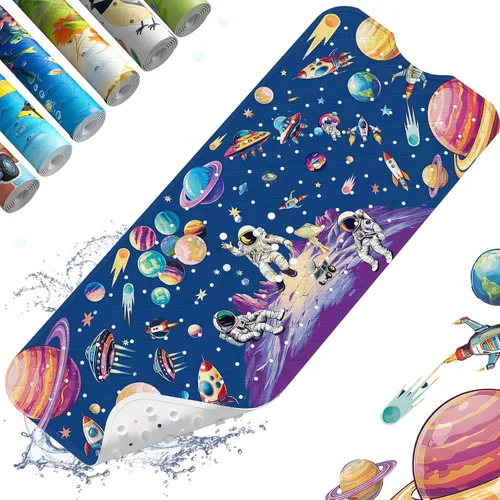 Vista 13 de XIYUNTE Alfombra de Baño para Bebé para Bañera Antideslizante Alfombra de Baño para Niños - 40''x16'' Extra Larga Alfombra de Bañera para Bebé