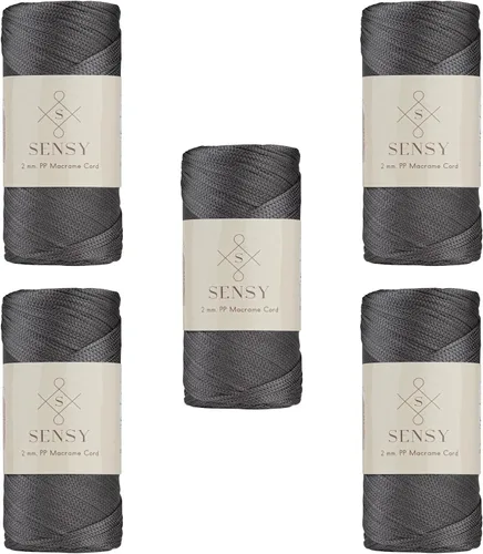 Vista 178 de Sensy Premium 2mm 229.5 metros de cuerda de poliéster 100% cordón de polipropileno Cordón de macramé 2mm Cordón para bolso de crochet Hilo