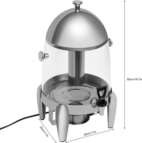 Vista 6 de Xuthusman Máquina de chocolate caliente de 12L/3.2 gal Dispensador eléctrico de bebidas dispensador de bebidas aislado dispensador de acero