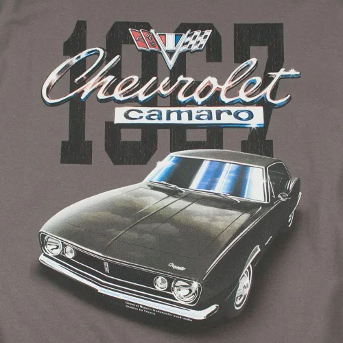 Vista 3 de Popfunk Camiseta y calcomanías clásicas para automóvil Chevy Camaro 1967
